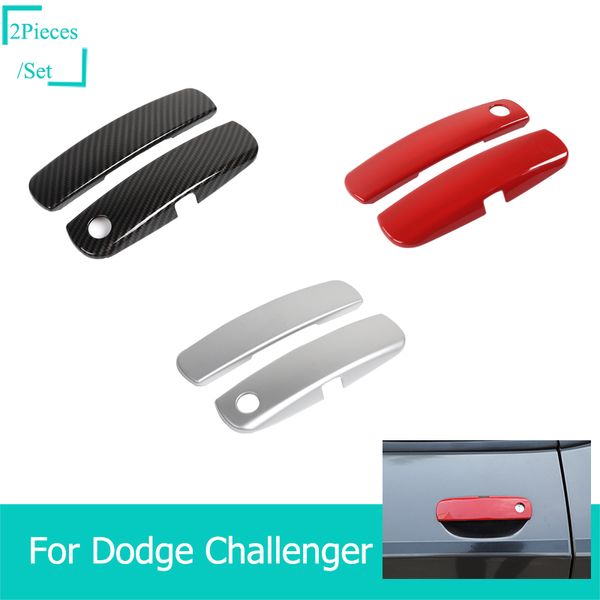 Abs Car Door Handle Decoration Cover For Dodge Challenger 2012 Up Car Styling Car Interior Accessories Auto Body Parts Auto Exterior From