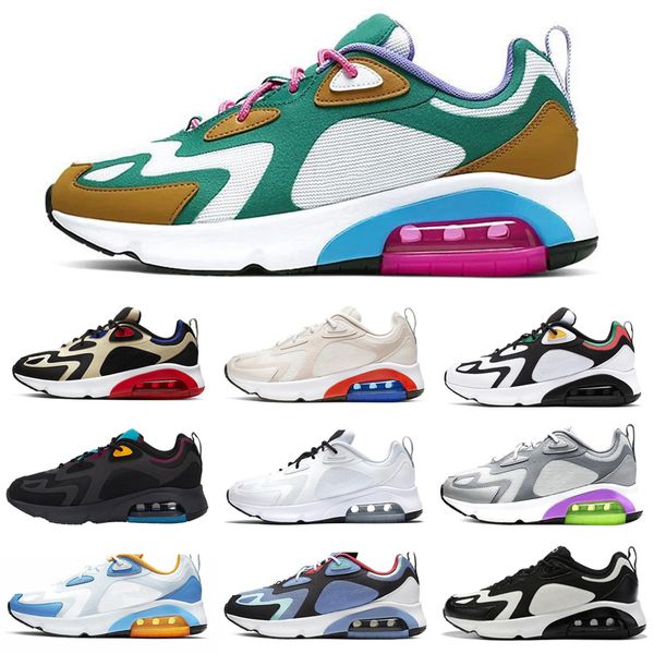 

new 200 running shoes for men desert sand mystic green triple black world stage mens designer sneakers outdoor air cushion sport trainers