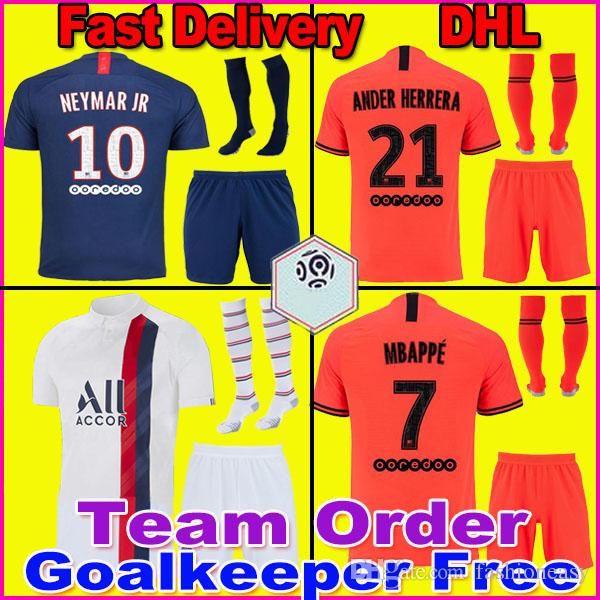 

psg maillots de football kit 19 20 men mbappe cavani soccer jersey 2019 2020 jersey football shirt sets icardi with socks, Black
