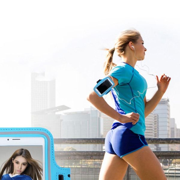 

waterproof running cell phone armband bag for iphone 11 xs xs max samsung galaxy s10 phones, Black