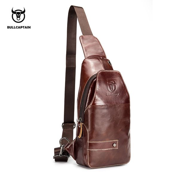

bullcaptain fashion men's genuine leather shoulder bag brand style chest bag shoulder bags for men male messenger crossbody
