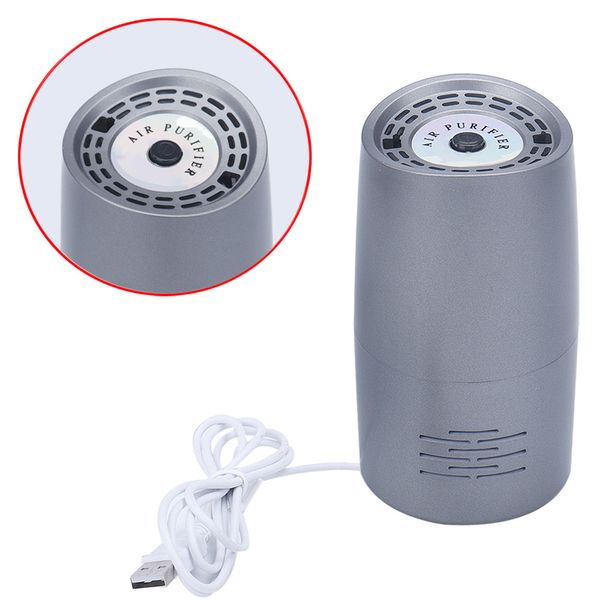 

car-styling usb car air cleaner purifier portable mini hepa filter ionizer freshener car accessories