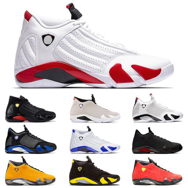 

new jumpman 2020 mens basketball shoes 14 14s xiv hyper royal se black ferrar red spm x white designer sneakers size us 13, White;red