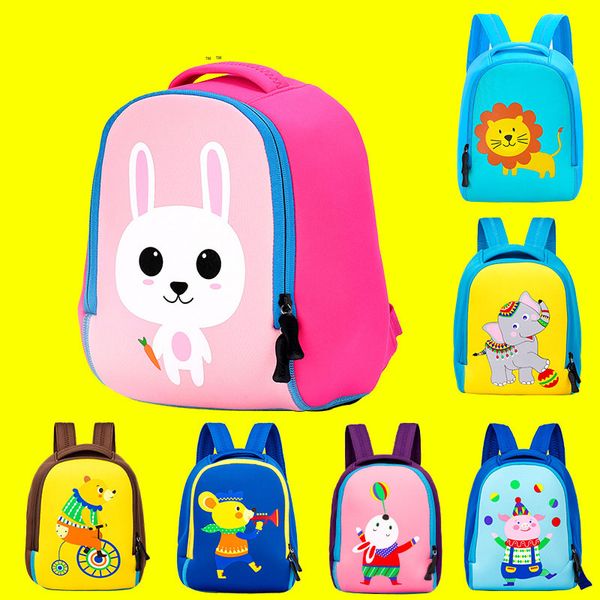 Cute 3D Cartoon Animal Backpack Kid Toddler Kindergarten Bag Schoolbag Neoprene
