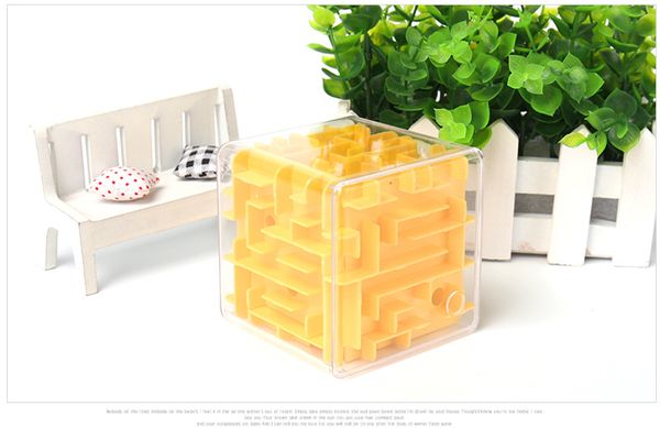 

funny 3d magic cube maze puzzle game labyrinth rolling ball balance brain teaser learning toys educational training tools kids
