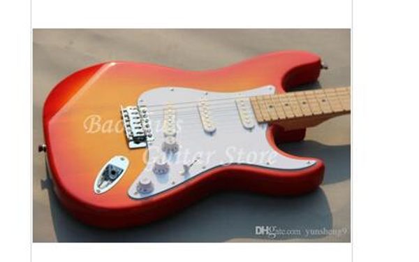 

guitar, guitar, cherry burst, customization (without case)