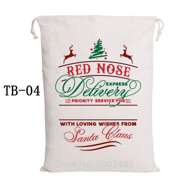 

drawstring gift sack christmas bag 30pcs/lot canvas candy cane bags santa claus bags customized santa sacks party decoration