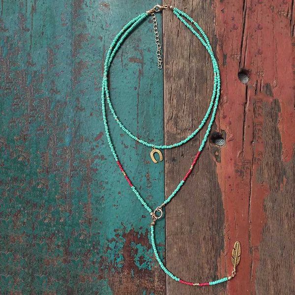 

bohemian personalized long pendant necklace handmade summer fashion ethnic clothes accessories gifts for women friend 2020 new, Golden;silver