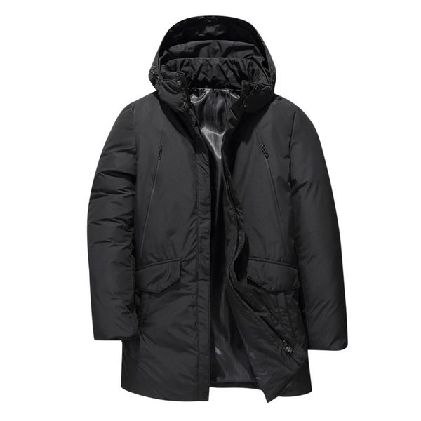 

fashion men's autumn winter casual pocket button down jacket coat, Black