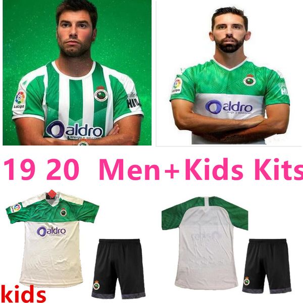 

19 20 racing santander soccer jerseys home third 2019 2020 camisetas de fÃºtbol alexis zidane d. carmona rodriguez football shirts kids kits, Black;yellow