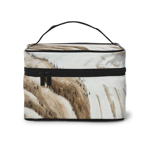 

a makeup bag wash bag receptacle cosmetic traditional chinese painting (3