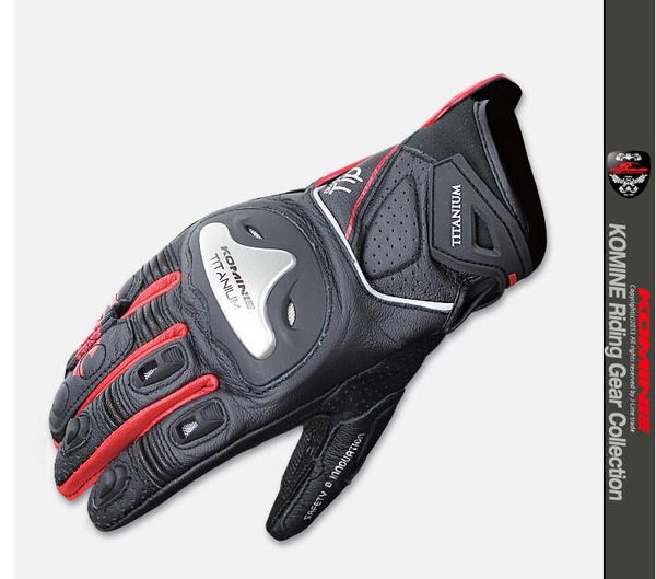 

new spring and autumn komine gk-170 alloy motorcycle racing gloves vc, Black