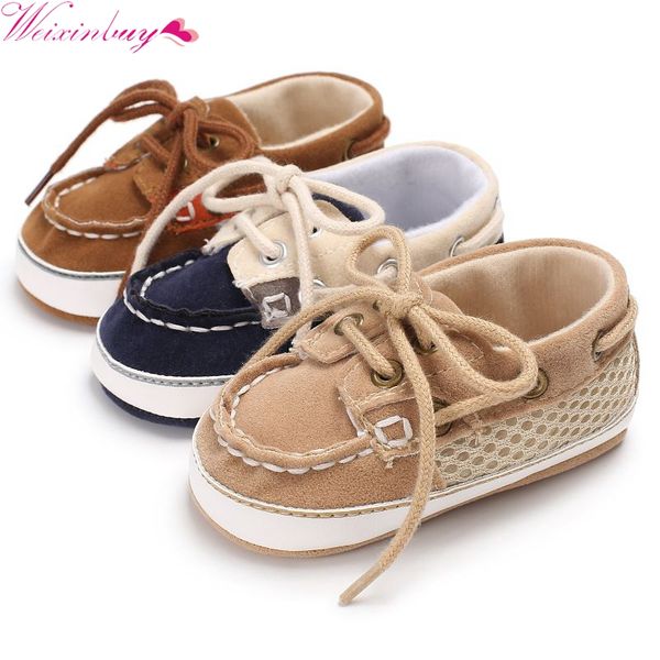 

spring baby boy casual shoes lace-up t-tied solid color casual toddler shoes non-slip soft bottom warm