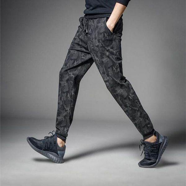 

men fashion casual ninth pants for sports, Black
