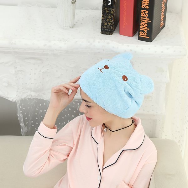 

2019 new good hygroscopicity and breathability microfiber hair turban quickly dry hair hat wrapped towel cap towel