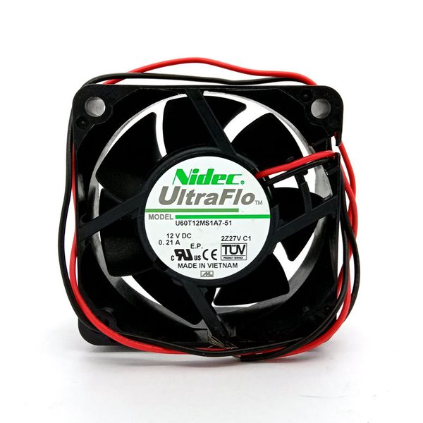 

new original nidec u60t12ms1a7-51 60x60x25mm 6cm dc12v 0.21a 2lines cooling fan