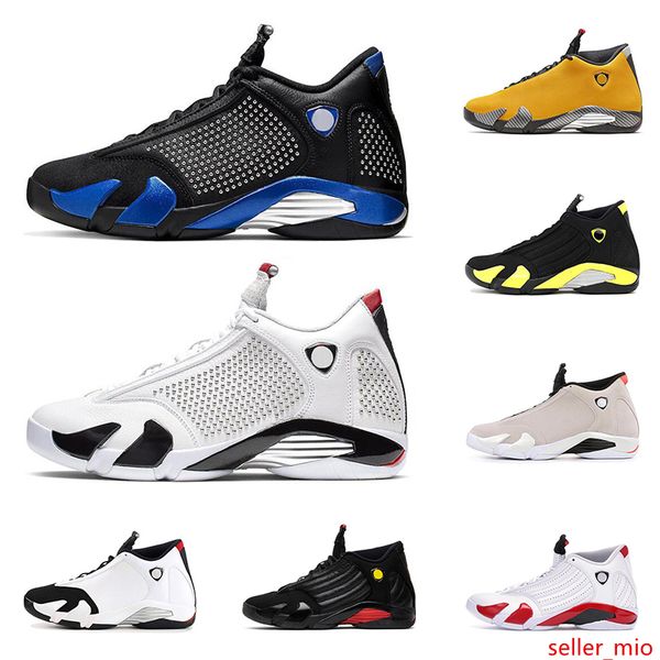 

2019 14s mens basketball shoes 14 defining moments last sthunder varsity royal gold red suede fashion men sports sneakers