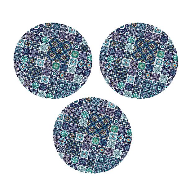 

3шт полиэфирные скатерти-47" круглая эластичная встроенная крышка скатерти c