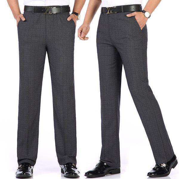 

2020 новый стиль мужские повседневные брюки мужские большой размер свободного покроя среднего возраста мужчины с высокой талией прямые брюки, White;black