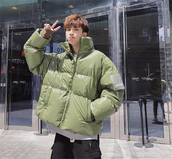 

designer winer mens parkas fashion loose thick down mens warm cardigan coat, Black