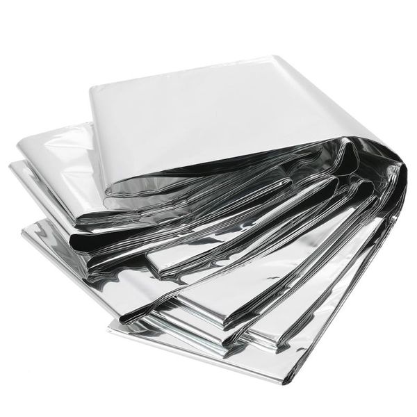 

210*130cm emergency blanket survival rescue insulation curtain outdoor life-saving silver outdoor tools