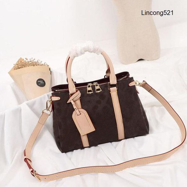 

vintage monogram canvas tote bag classic women cross body bags large capacity travel storage bag casual shopping bags