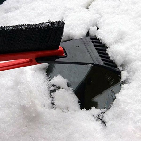 

1x auto snow ice shovel scraper defrost brush car care winter removal tools 43cm