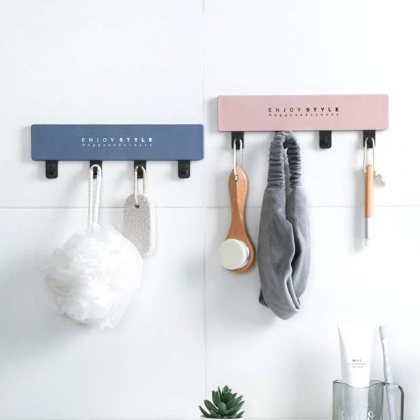 

self-adhesive clothes storage hook jewelry rack wall-mounted hooks decor accessories for kitchen wash cloth hanger hanging