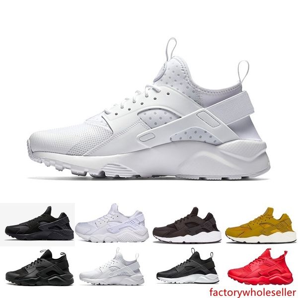 

новые huarache i кроссовки для мужчин женщин, зеленый белый черный розовое золото кроссовки тройной huaraches 1 тренеры huraches спортивная