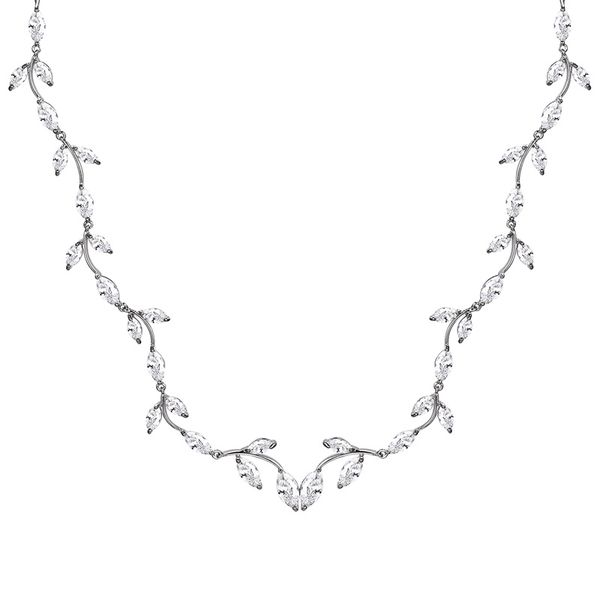 

2020 new trends jewelry cubic zirconia crystal tennis collar choker necklace in white gold color, Golden;silver