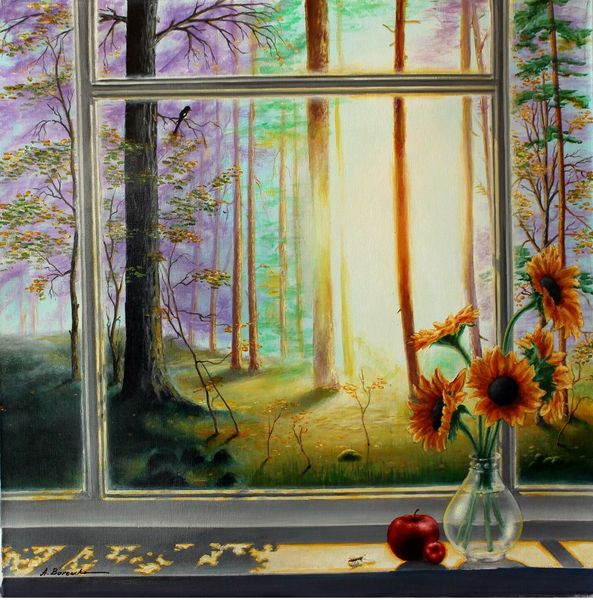 

окно просмотра александр borewko небесного вне art home decor расписанной hd печати живописи масла на холст wall art canvas картинки 191214