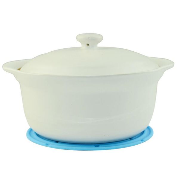 

round threaded silicone corrugated super insulated placemat anti-slip mat kitchenware