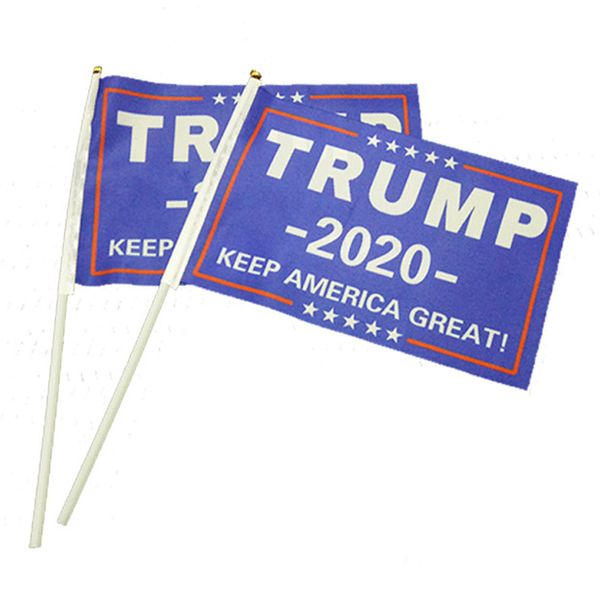 

ручной trump mini flag 2020 предвыборный флаг с палкой trump president election keep america great fashion home decoration banner vt0632
