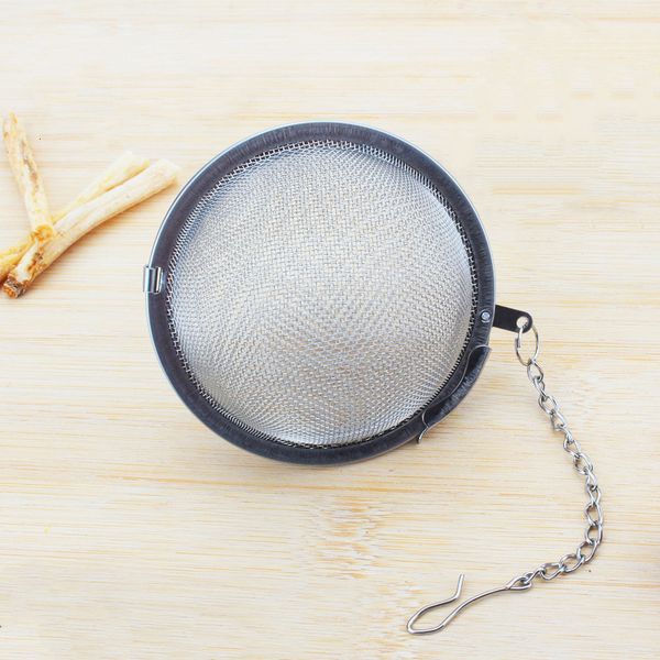 

304 leaf tea maker infuser ball filter stainless steel strainer mesh bag loose leaf stir cute sell