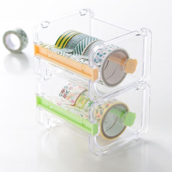 

creative and paper tape cutter office stationery transparent tape holder dispenser