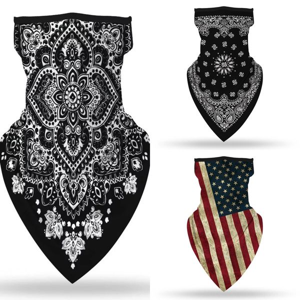 

su9fo scarf outdoor seamless versatile skull magic scarf face maskcycling riding masks warm neckerchief halloween, Black