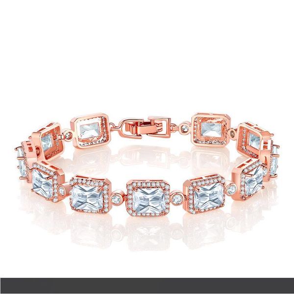 

женщины роскошный циркон пара ювелирных изделий bangtan лучший друг подарок на день рождения с кубическим цирконием браслет, Golden;silver