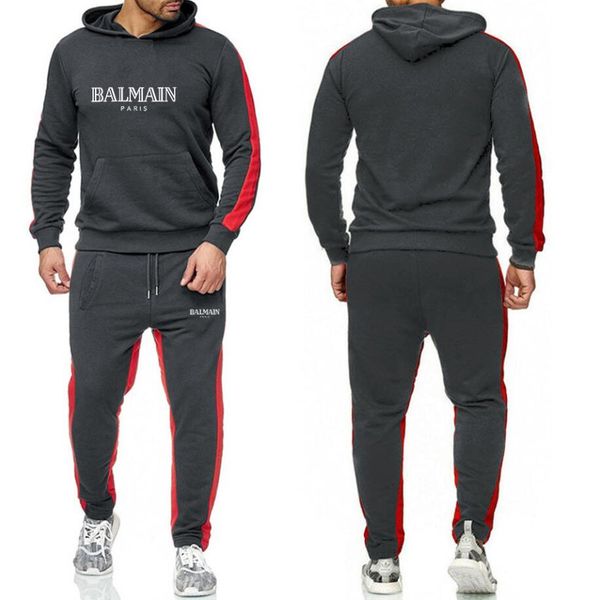 grey balmain tracksuit