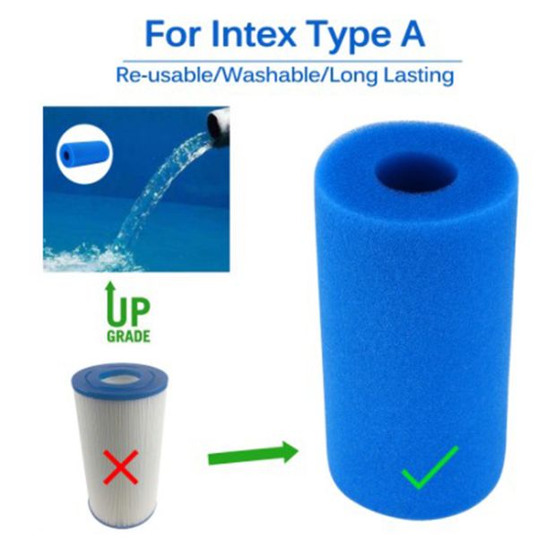 

foam filter intex type a swimming pool clean sponge reusable washable biofoam sponges replacement home filters pool accessories