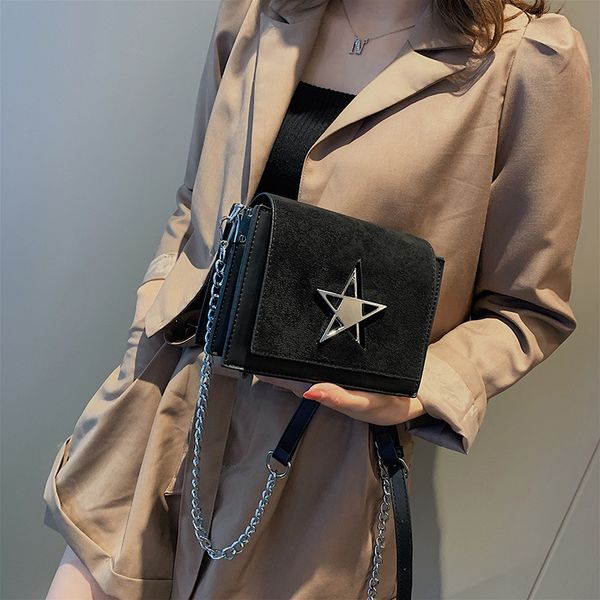 

retro frosted small square bag fashion chain bag 2019 new shoulder messenger