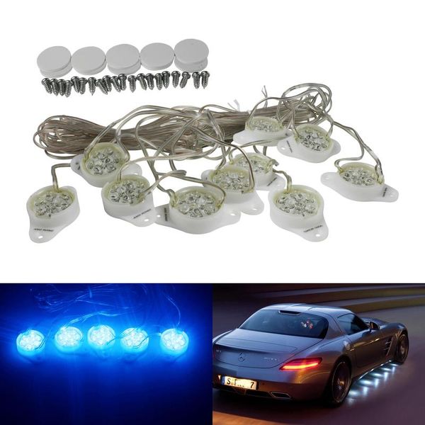 

angrong под car glow 90 led puddle днища пятна света лампа ground effect kit white