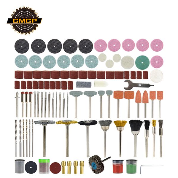 

cmcp 161pcs rotary tool accessories sanding grinding polishing cutting engraving bit set for dremel mini drill