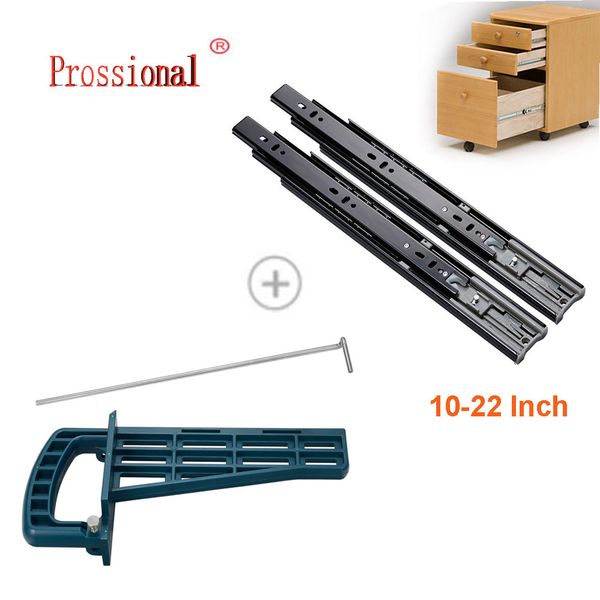 

universal magnetic drawer slide jig set mounting tool for cabinet furniture extension cupboard hardware+drawer slide