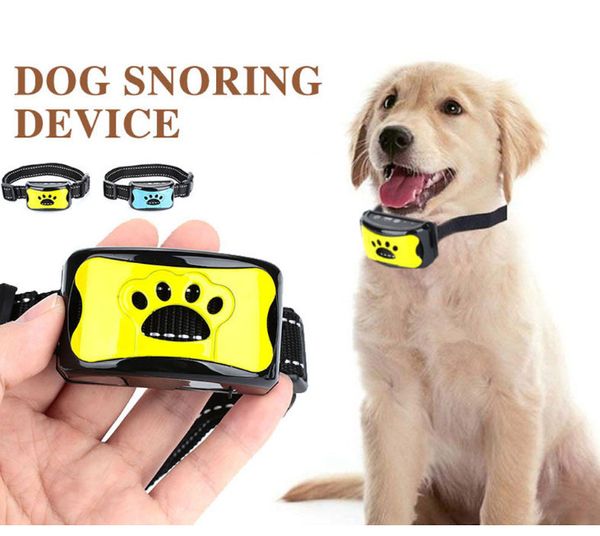 

latest intelligent ultrasonic bark ser training drive dogs electric shock prevention dog traction collar waterproof charging