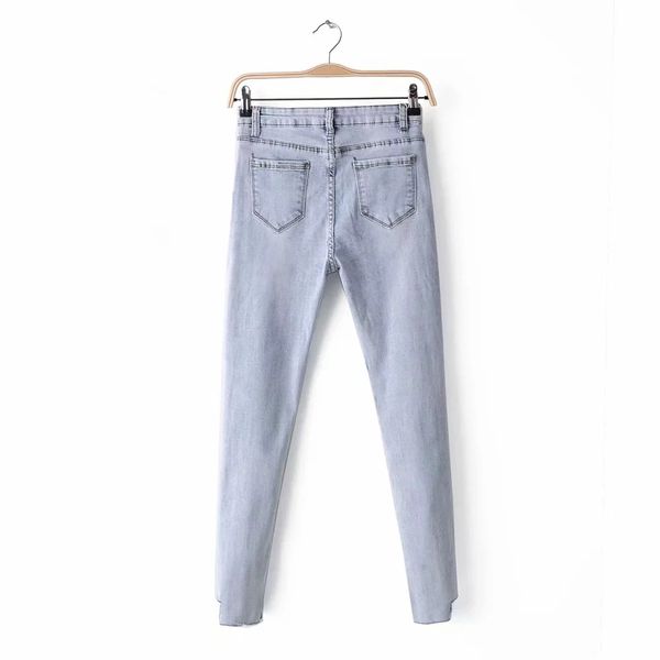 

car-8149 women's dress new products elasticity slimming skinny jeans, Blue