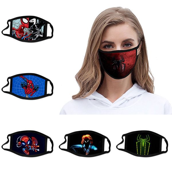 

Spider-Man style B 3D printing Designer face mask хлопок многоразовые маски для лица Out Door Sport Riding Masks Fashion Cotton Designer Mask