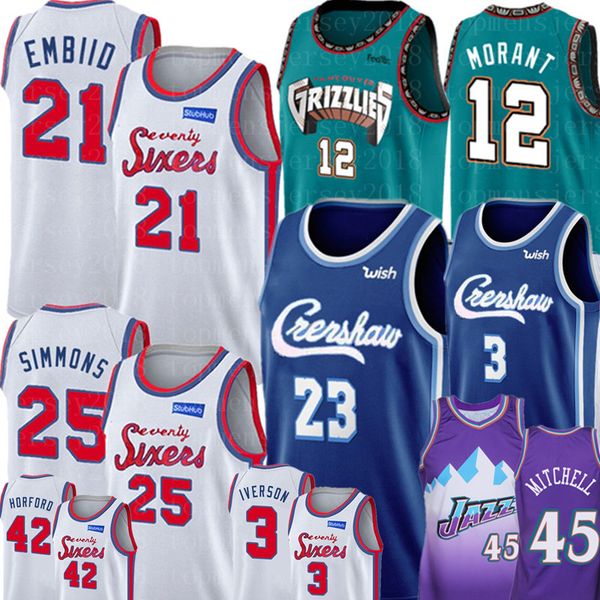 

Cren haw 23 lebron jame jer ey new joel 21 embiid jer ey memp 12 ja morant jer ey donovan 45 mitchell jer ey