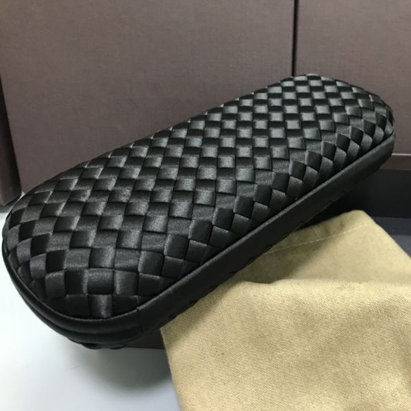 

clutch woven bag new fashion women clutch party bag real leather solid silk sheepskin