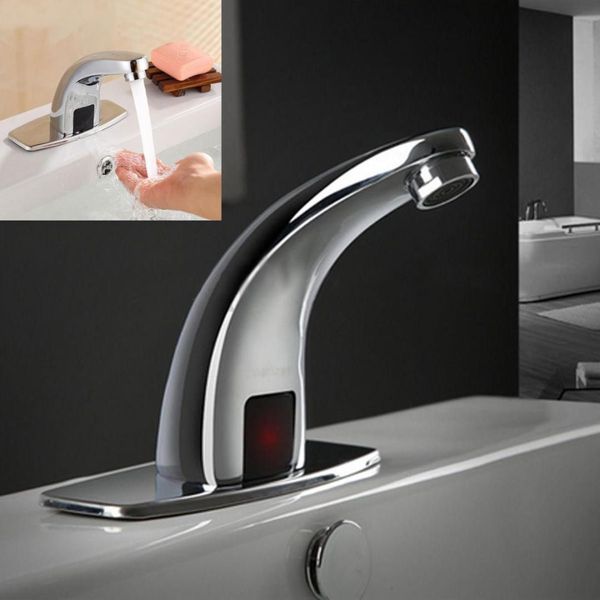 

bathroom automatic basin faucet g1/2" sensor sink tap kitchen water faucets chromed polished mayitr brand new