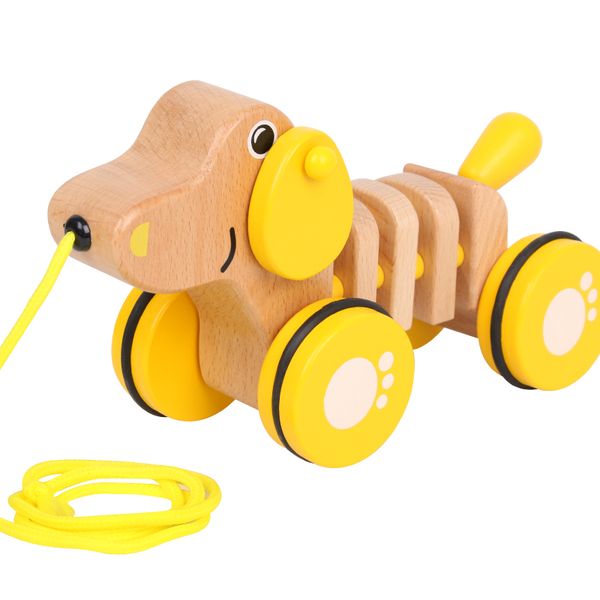 

baby walker toy balance pet dog chicken walker trick nature wood safe 7 m-7year baby gift
